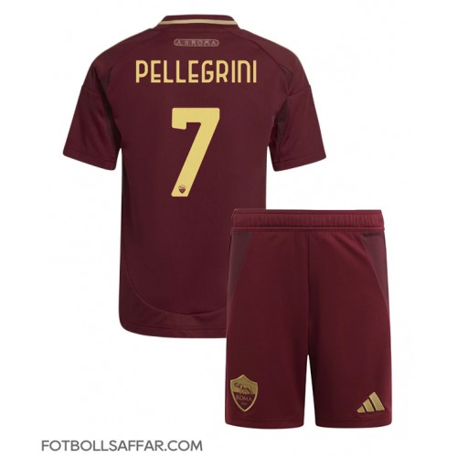 AS Roma Lorenzo Pellegrini #7 Hemmadräkt Barn 2024-25 Kortärmad (+ Korta byxor)